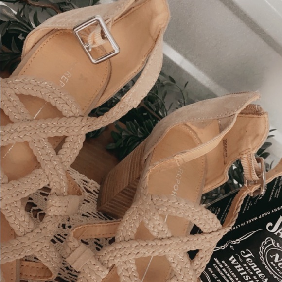 Report Shoes Nwot Paula Tan Dress Sandals Poshmark